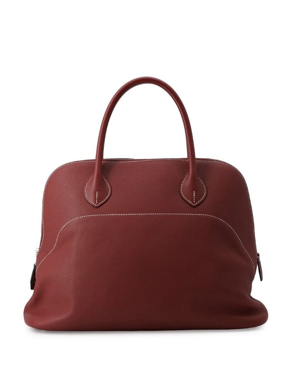 Hermes Handbag Bo Relax 35 Rouge Ash Silver Epsom Souple